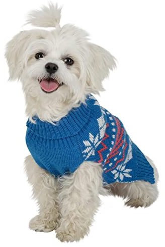 Kerbl Pet Pullover Ellmau blau/weiß/rot 35cm