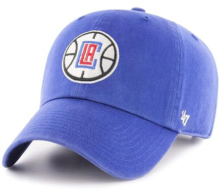 47 Brand Los Angeles La Clippers Clean Up Dad Cap Strapback Royal , Lst 28