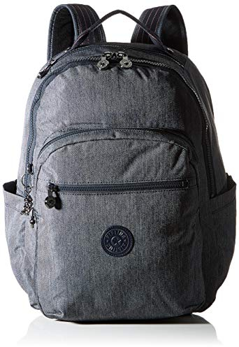 Kipling SEOUL Large Backpack, Active Denim (Blue)