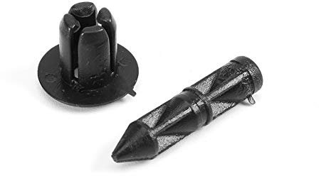 Rivetti in plastica, clip di fissaggio per biciclette, Auto Rivetti Plastica, clip per rivetti in plastica 100pcs 6mm carenature, pannelli portiera, per