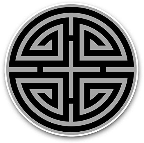 2 x 15 cm Vinyl-Aufkleber – Glückssymbole Chinesisch China 35019
