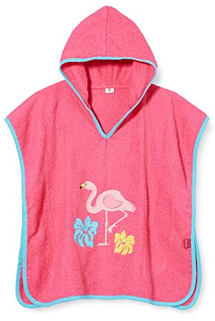 Playshoes Bademantel Handtuch Unisex Kinder,Flamingo,L (ab ca. 4 Jahre)