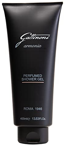 GATTINONI | Armonia Roma 1946 Duschgel für Damen, 400 ml, mit blumigem und holzigem Duft, für eine duftendere Haut, Made in Italy