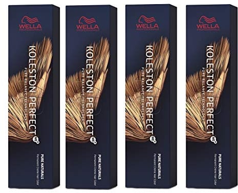 4er Wella Koleston Perfect ME+ 4/00 Mittelbraun Natur Intensiv 60 ml