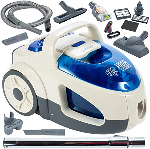 MalTec Staubsauger Turbo Cyclone 4200Wt 12-in-1 | Beutelloser Bodenstaubsauger | Zyklon-Technologie | hocheffizienter HEPA-Filter | 2L | 800W | Zubehör