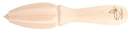 teemando® Zitronenpresse aus Holz, 15 cm, einfaches Auspressen von Zitronen & Orangen, Saftpresse für Zitrusfrüchte