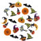 Norinoya 50 Stück Holzknöpfe, Halloween-Kollektion, Knöpfe zum Stricken, Basteln, Handarbeit, Kinder, manuelle Knöpfe, Malerei, Kunst, Handwerk, Nähen, Kurzwaren Knöpfe (23–42 mm)