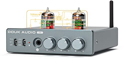 HiFi Bluetooth 5.1 Röhrenverstärker Tube Stereo Amplifier Audio Empfänger Röhren Kopfhörer Verstärker 80W×2