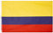 MUWO Flagge Nations Together 90 x 150 cm Nationalmanschaften, doppelseitige Gartenflagge, wetterfeste Fanflagge, Fußballflagge Polyester Länderfagge Deutschland mit Ösen (Kolumbien)