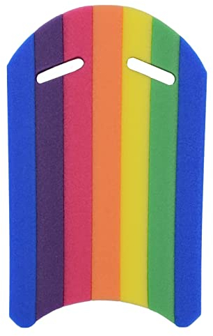 Barabesty Schwimmbrett für Kinder und Erwachsene, Regenbogen-Schwimmbrett, Schaumstoff-Schwimmbrett, Schwimmhilfe, Hand-Schaumstoff-Werkzeug