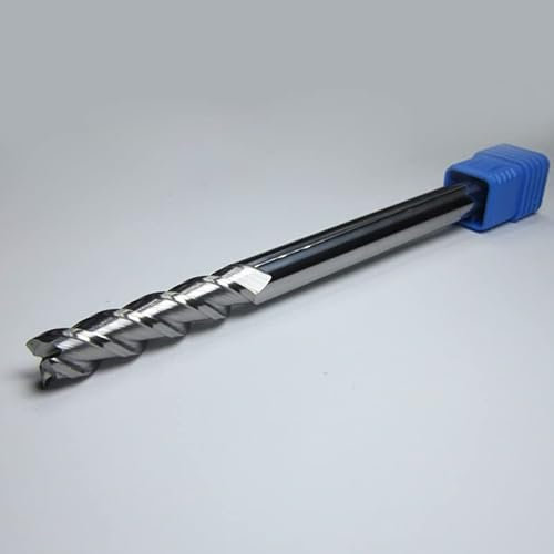 Fraise HRC45 à 3 cannelures à tige longue 150 mm en carbure pour aluminium