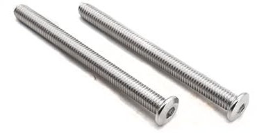 binifiMux 6 tornillos de cabeza Allen M8 x 125 mm, tornillos de conexión para muebles, acero inoxidable 304