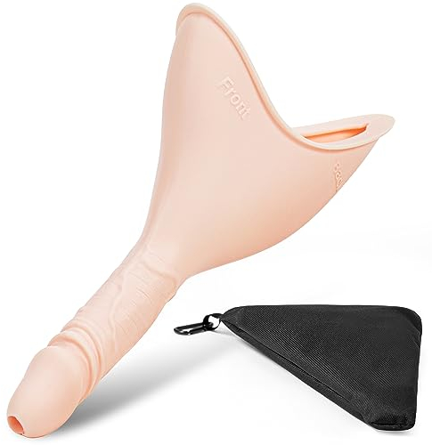 Urinella für Frauen, Tragbares Weibliches Urinal Silikon Trichter, Wiederverwendbarer Stehend Frauenurinal für Frauen, Pinkelhilfe für Frauen Outdoor, Aktivitäten, Camping