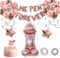 JGA Deko Frauen, Junggesellenabschied Frauen Dekoration Luftballons, Bride To Be Ballons Rosegold, mit Konfetti Luftballons Banner Folienballons für Bachelorette Abschied Party (Design A)