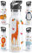 OWLBOOK® Edelstahl Trinkflasche Kinder personalisiert | Wasserflasche mit Strohhalm | 600 ml | Sportdeckel | Spülmaschinenfest | Schule Schulanfang Geschenke Einschulung Junge Mädchen | Giraffe