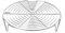 Fonowx Grille de Cuisson Ronde Moule à gâteau Rond Grille de Cuisson Alimentaire Légumes Plateau à Vapeur Plateau à Vapeur Pot Plateau à Vapeur Cuisine, 18CM