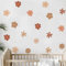 Herfair Wandtattoo Kinderzimmer Deko, Gänseblümchen Wandsticker Selbstklebend Wandaufkleber, DIY Wasserdicht Wanddeko Aufkleber für Kinder