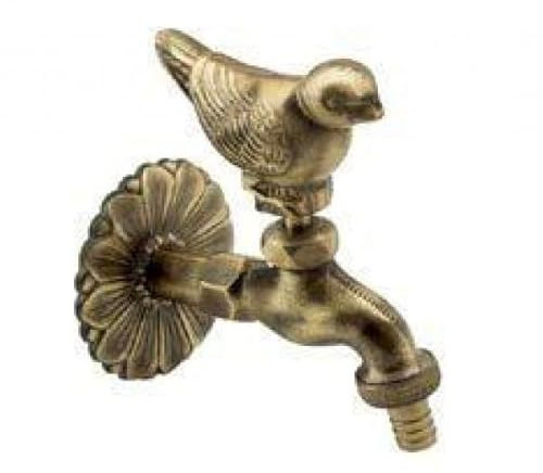 Grifo Jardin 1/2 Decorativo Pajaro con Racor Manguera