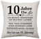 10 Jahre Ehe Geschenke 10. Jahrestag Kissenbezug für Paare Hochzeitstag Geschenke für Sie Ihn Jubiläum Hochzeitsgeschenk für Frau Ehemann Mama Papa Paar 10. Jubiläum Andenken Ideen Kissenbezug (10ja)
