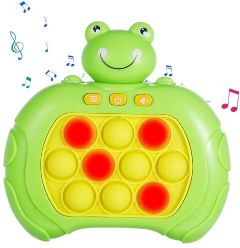 Jostift Quick Push Spielzeug, Light Up Pop Game Fidget Toys, Push Pop Game Controller Bubble Sensory Fidget Spielzeug, Bubble Sensory Squeeze Toys (Batterie Nicht Enthalten)