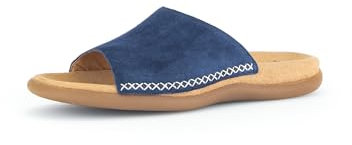 Gabor Damen Pantoletten | Frauen Slipper | Best Fitting | Slides | Slip-ons | Backless Slipper | Mules | Gartenschuhe | Sommerschuhe | Marine | 36 EU - 3.5 UK