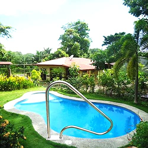 FLYiFe Handläufe aus Edelstahl mit flachen Bodenplatten, Sicherheitshandläufe an Docks, Decks, Schwimmbädern, komplette Bausätze