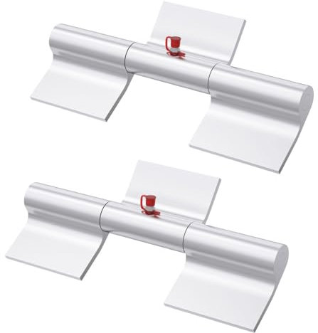 SAQXK 2 bisagras de rampa para remolque, bisagras de puerta de soldadura resistente, de aluminio de 9 pulgadas, engrasables, para remolque, camiones, puertas y puertas