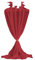 Artoid Mode Boho Käsetuch Gaze Rot Hochzeit Weihnachten Tischläufer 80x300 cm, Tisch Dekoration Party Geburtstag Valentinstag Babyparty Dekor