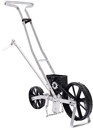 Streuwagen Rasendünger Düngerstreuer, Aluminium Handstreuer Streuwagen, Düngewagen Streuwagen Rasen für Lauch, Spargel, Spinat, Kopfsalat, Rüben, Endivien, Kohl, Zwiebeln, Tomaten 63.5cm*48cm*40cm
