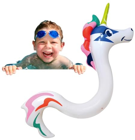 Aufblasbares Schwimmbecken Spielzeug, Einhorn Hippocampus Aufblasbare Poolschläuche Schwimmbecken, Blow-up-Schwimmschlauch-Spielzeug-Schlauchboote