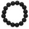 Lebensquelle Plus Mini Kugel Ring | 4mm | Hochwertiger Edelsteinring (Onyx, matt, 59-61)