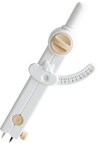 Multifunctional Compasses with Wing Scale for Student Lockable Wing Divider Compasses for Geometry Drafting Woodworking