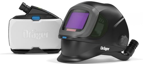 Dräger X-plore 8500 con casco da saldatura premium | Set ARFVA/PAPR con filtro P R SL - protezione contro la polvere - visiera ribaltabile di alta qualità per saldatura