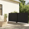 Home Garden - Toldo lateral retráctil negro 120 x 1000 cm