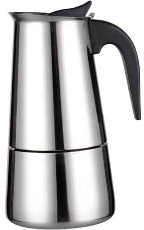 Cabilock Cafetera De Acero Inoxidable 450ml Jarra De Almacenamiento De Tetera De Mano Para Uso En Hogar y Cafetería Plateado