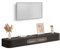 LLZJDDPLY TV Schrank Hängend, TV Lowboard Modern Schwebendes an Der Wand mit 2 Schubladen, Massivholz, Komplett Montiert(Black,140cm/55in)