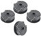 Bobine Compatible avec Bosch ART 24, 27, 30 et ART 30-36, bobine de fil d'emplacement, longueur de 6 m, diamètre de 1,6 mm, bobines de fil de tondeuse d'herbe(4 pièces)