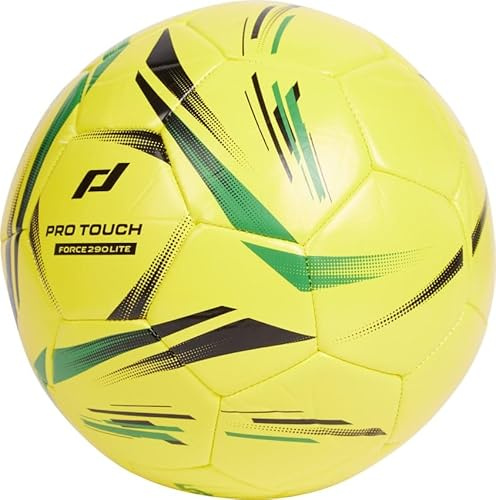 Pro Touch Force 290 Lite Fußball, Yellow/Green Forest, 3