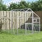 KOIECETA Voliere Vogelvoliere mit Wire Mesh Grids Vogelkäfig für Außenbereich Vogelhaus Papageienkäfig Papageienvoliere Silbern 1,79x3x1,85 m Aluminium