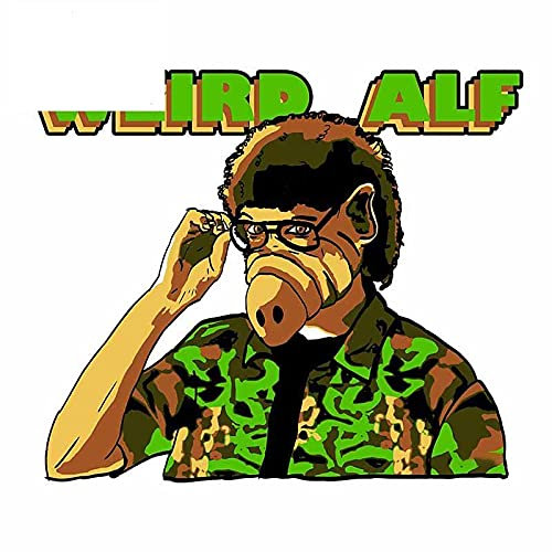 13 cm x 9,8 cm für Weird Alf Yankovic Anime Autoaufkleber Stoßstange kratzfester Aufkleber