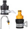 Hose Tap Connector for Hose Pipe,Premium Kitchen Tap Hose Connectors,Adjustable Mixer Tap Hose Connector,Easy and Tight Connection,Adapter for taps for The Beginning and End of The Hoses