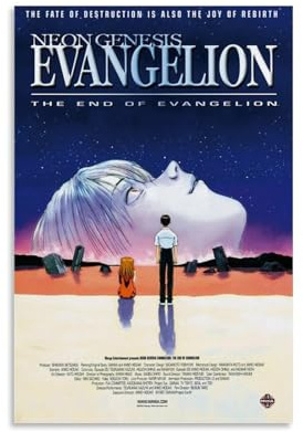 Neon Genesis EvangelionArt Leinwanddruck von Ölgemälden, Reproduktion, moderner Leinwanddruck, Kunstwerk, abstrakte Landschaftsbilder, gedruckt auf Leinwand, Wandkunst für Zuhause, Büro, Dekoration
