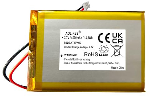 Batterie de rechange 4000 mAh 3,7 V pour claviers mécaniques sans fil Keychron K2 / K4 / K4 Pro / K6 Pro / K8 / K8 Pro / K10