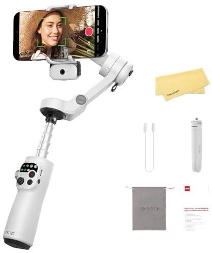 Zhiyun Smooth Q5 Ultra Gimbal Stabilizer for iPhone with AI Auto Tracking Built-in Extension Rod, Fill Light, for Vlog Tiktok