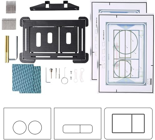 for Geberit Delta Series Concealed Tileable Push Plate Magnetic Mount Flush Installation Complete Set Horizontal