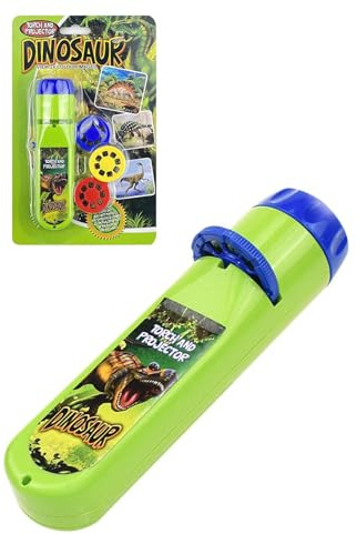 Projektor Taschenlampe Dinosaurier für Kinder, Kindertaschenlampe Dino Projektor mit 3 Scheiben & 24 Bilder, Lernspielzeug für Jungen Und Mädchen Kinderspielzeug Geschenkideen (Dinosaurier)