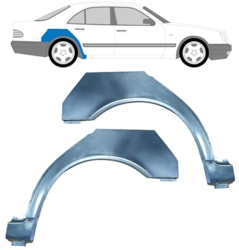 Reparaturblech Kotflügel hinten für Mercedes E-Class W210 1995-2003