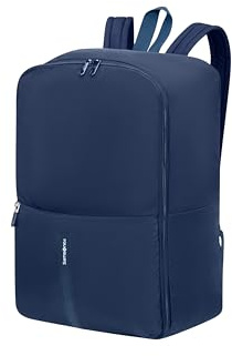 Samsonite TA Revolution - Faltbarer Kabinenrucksack 45 x 35 x 20 cm, Leichter Handgepäck für EasyJet, Reflektierende Details, 0.20 KG, Blau (Midnight Blue)