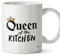 Hippowarehouse Queen of The Kitchen Printed Mug Cup Ceramic 10oz