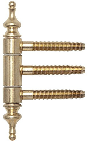 Einbohr-Zierband 3-teilig, m. Aushängesicherung, ø 18 mm, Stahl vermessingt